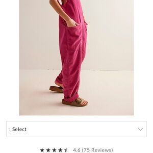 Free People we the free high roller cord jumpsuit